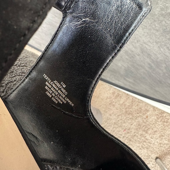 Nine West Black Studded Block Heel Sandals | Size 11M | 2.5” Heel - Picture 7 of 10